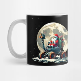 Christmas Santa at Moon Mug